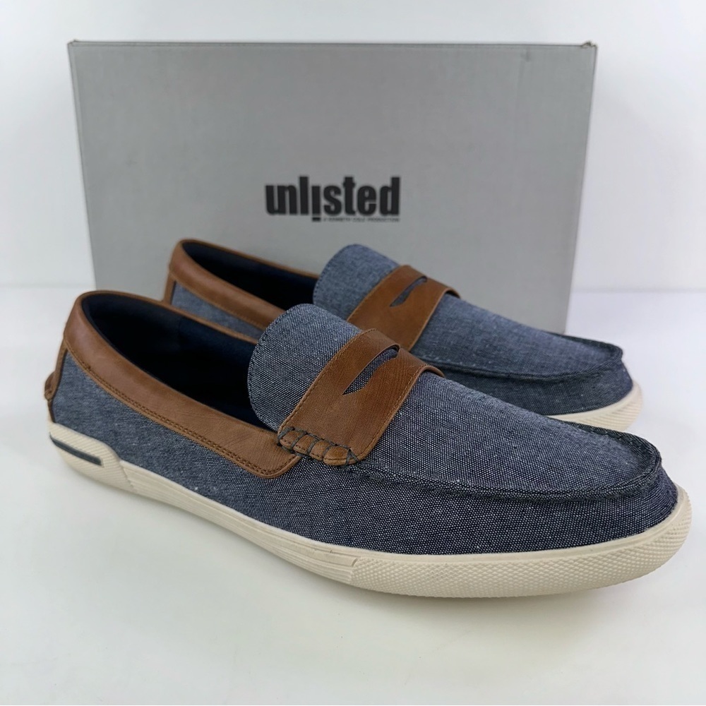 Kenneth Cole Men's Unlisted Un-Anchor Boat Shoe Blue Size 12M